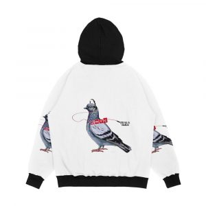 Alternative view of Wnyc Pigeon Men's All-Over-Print Hoodie
