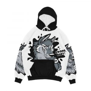 Wolf Awoo Baby Men's All-Over-Print Hoodie