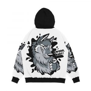 Alternative view of Wolf Awoo Baby Men's All-Over-Print Hoodie