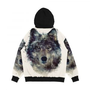 Alternative view of Wolf Persevere Men's All-Over-Print Hoodie
