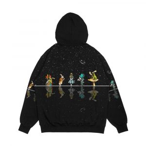 Alternative view of Wonderland Starry Night Alice In Wonderland Men's All-Over-Print Hoodie