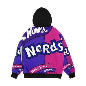 Alternative view of Wonka Nerds Illustration Men's All-Over-Print Hoodie