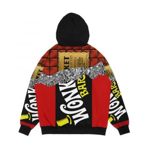 Alternative view of Wonka s Golden Ticket Chocolate Men's All-Over-Print Hoodie