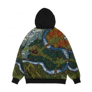 Alternative view of Woodland Might And Right Modern Board Game Map For Game Geeks Men's All-Over-Print Hoodie