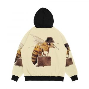 Alternative view of Worker Bee Men's All-Over-Print Hoodie