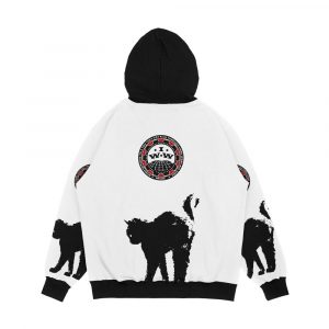 Alternative view of Workers Of The World Sabo Cat Men's All-Over-Print Hoodie