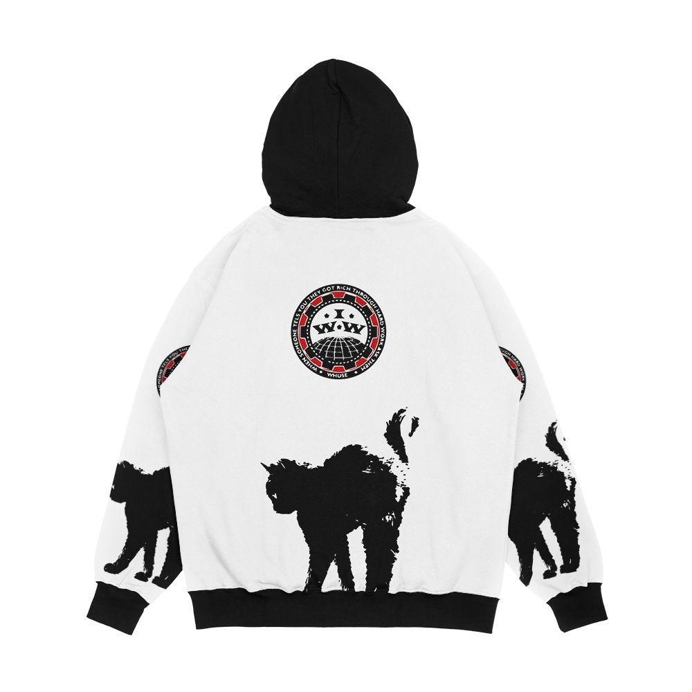 Workers Of The World Sabo Cat Men's All-Over-Print Hoodie - Image 2