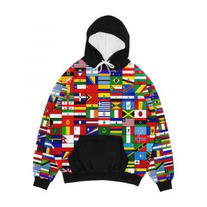 World Flags Men's All-Over-Print Hoodie