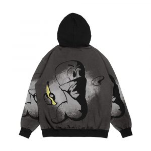 Alternative view of Worms Armageddon Banana Bomb Men's All-Over-Print Hoodie