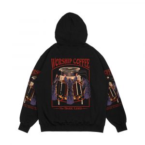 Alternative view of Worship Coffee Men's All-Over-Print Hoodie