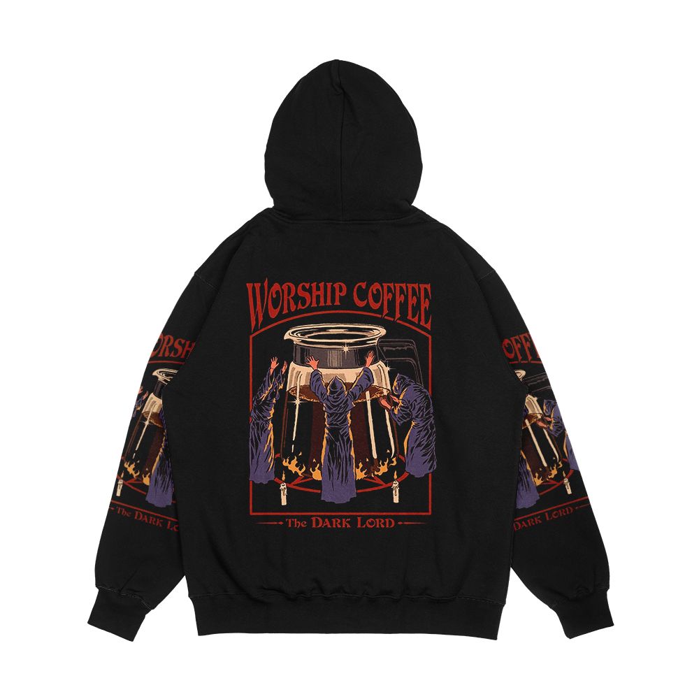 Worship Coffee Men's All-Over-Print Hoodie - Image 2