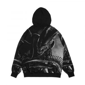 Alternative view of Xenomorph Men's All-Over-Print Hoodie