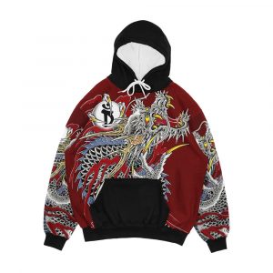 Yakuza Dragon Tattoo Men's All-Over-Print Hoodie