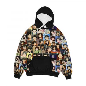 Yamaguchi Tadashi Collage Men's All-Over-Print Hoodie
