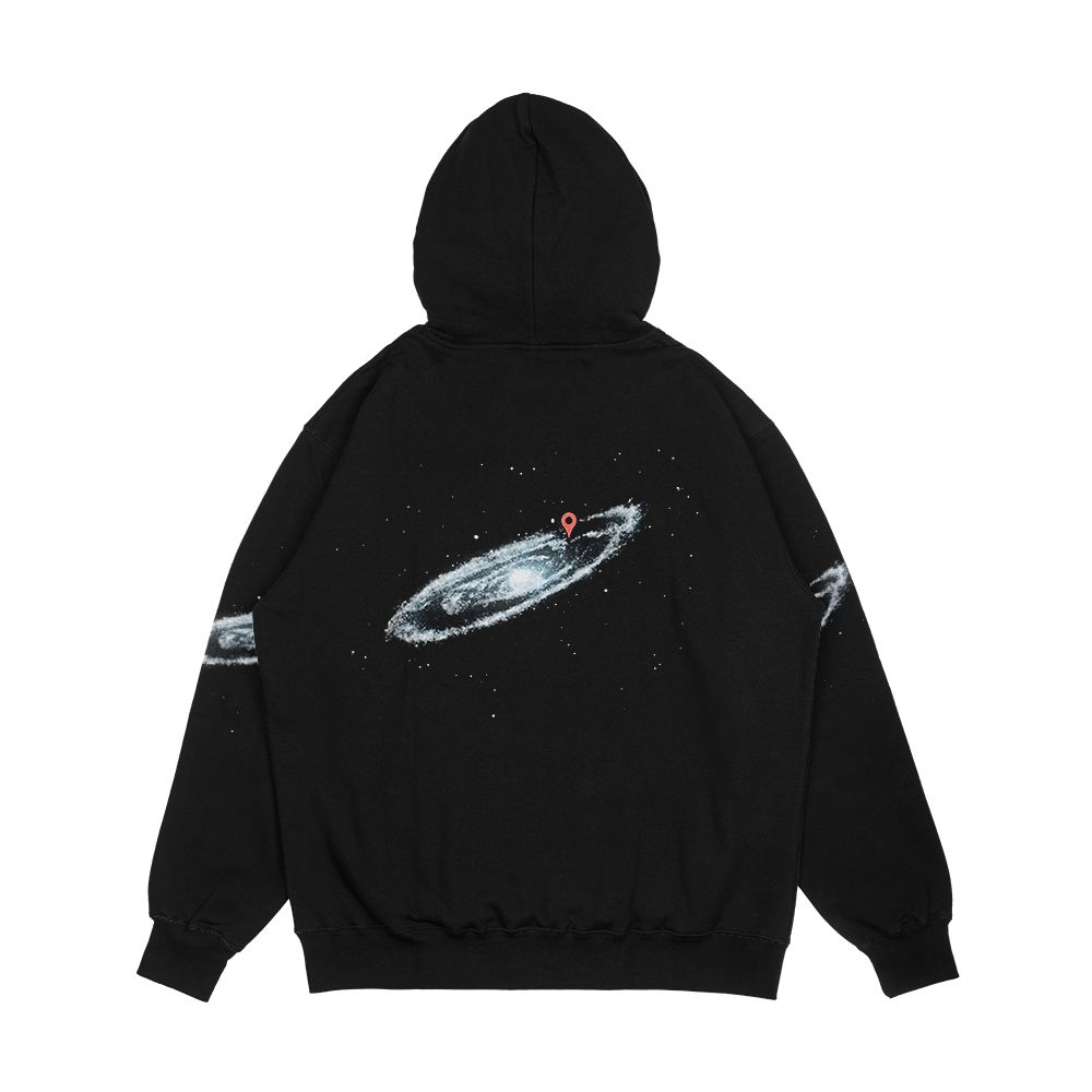 You Are Here Milky Way Men's All-Over-Print Hoodie - Image 2
