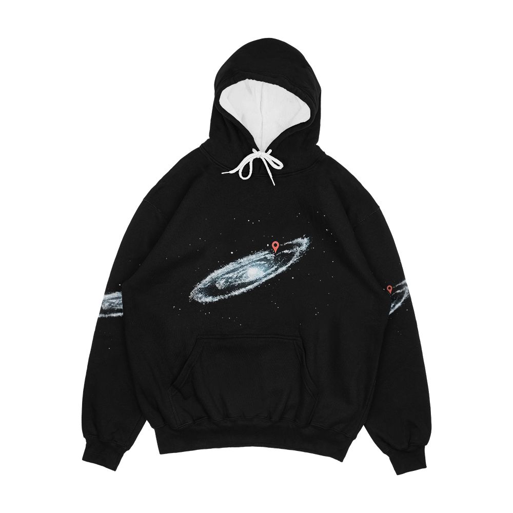 You Are Here Milky Way Men's All-Over-Print Hoodie