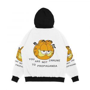 Alternative view of You Are Not Immune To Propaganda Garfield Men's All-Over-Print Hoodie