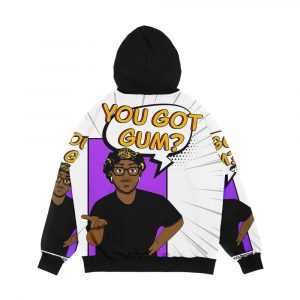 Alternative view of You Got Gum Men's All-Over-Print Hoodie