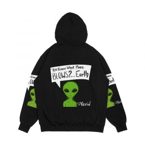 Alternative view of You Know What Place Blows Earth Men's All-Over-Print Hoodie
