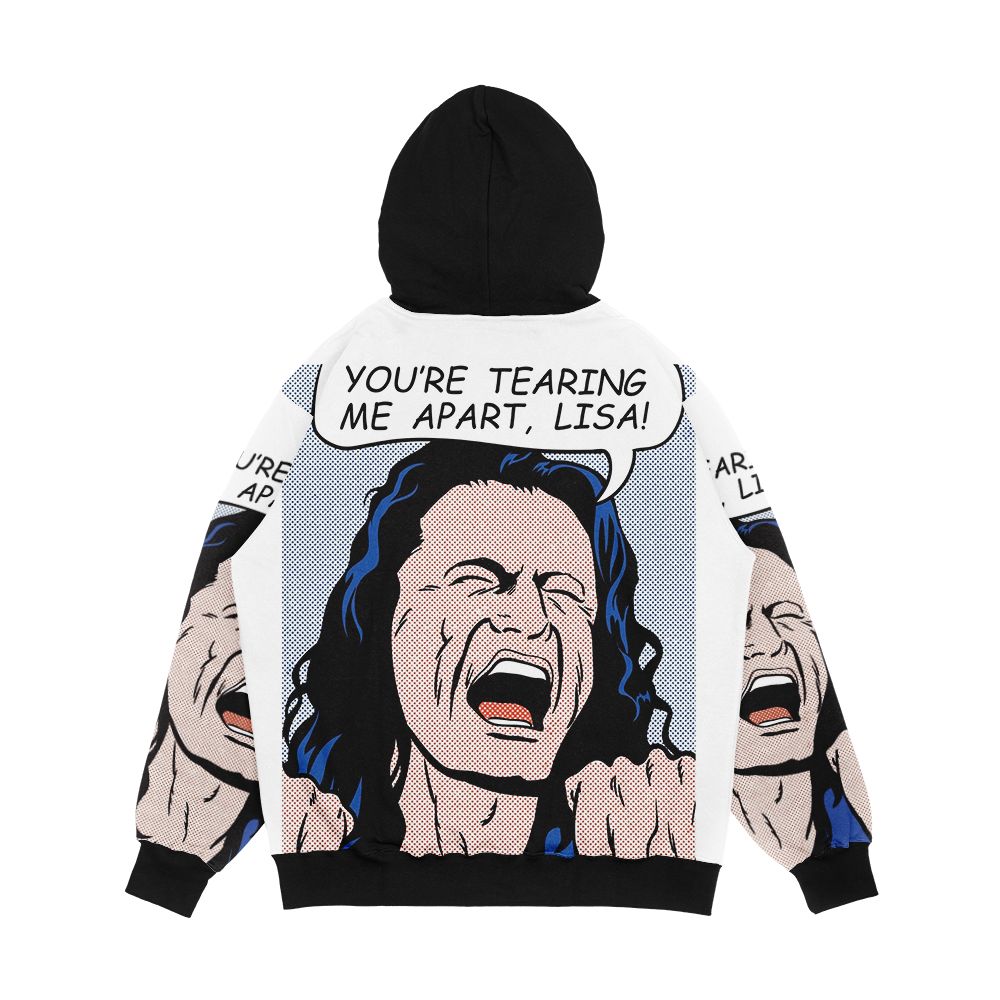 You're Tearing Me Apart Lisa Men's All-Over-Print Hoodie - Image 2