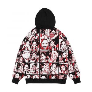 Alternative view of Yoyorozu Momo Collage Men's All-Over-Print Hoodie