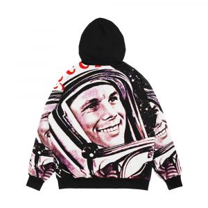 Alternative view of Yuri Gagarin 3 Men's All-Over-Print Hoodie