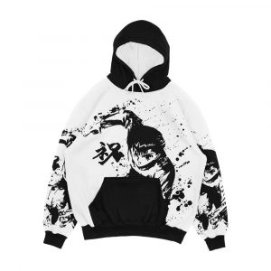 Yusuke Yusuke Urameshi Black Ink Drop Men's All-Over-Print Hoodie