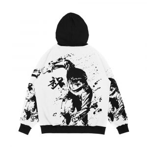 Alternative view of Yusuke Yusuke Urameshi Black Ink Drop Men's All-Over-Print Hoodie