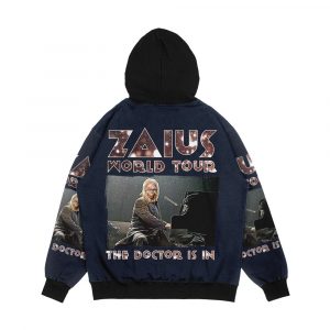 Alternative view of Zaius World Tour The Doctor Is In Men's All-Over-Print Hoodie