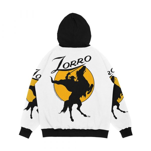 Zorro Horse And Rider Silhouette Dawn 001A Men's All-Over-Print Hoodie - Image 2