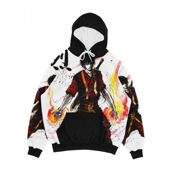 Zuko From Avatar With Sumi Ink And Watercolor Men's All-Over-Print Hoodie