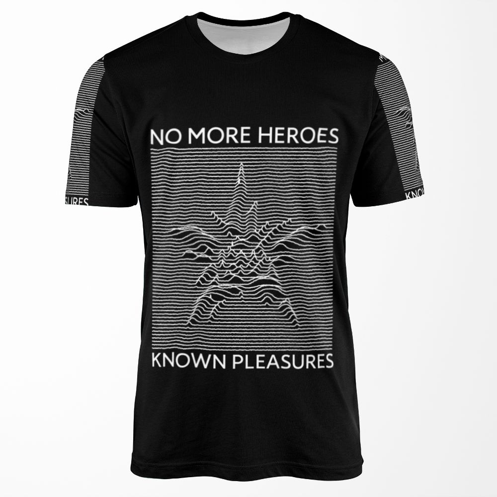 001 Known Pleasures B W All-over-print T-shirt