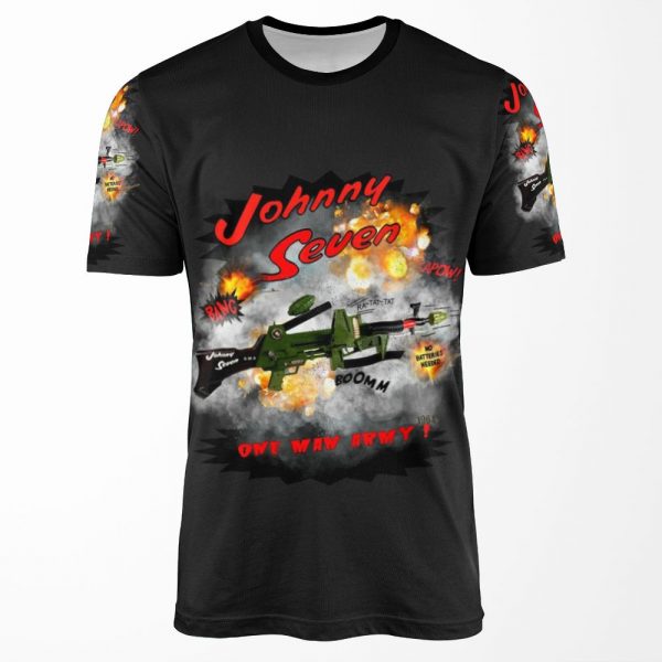 1964 Johnny Seven One Man Army Design By Motormaniac All-over-print T-shirt