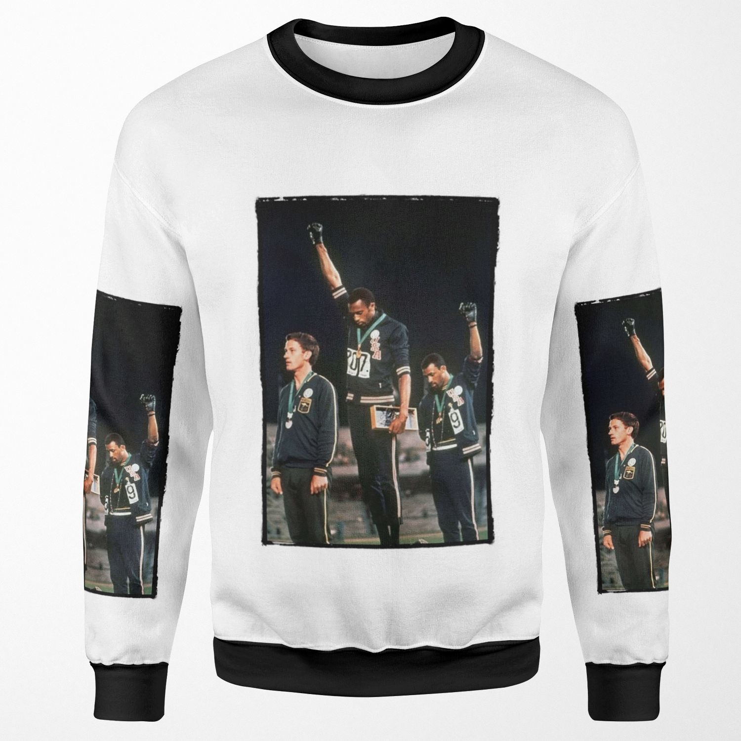 1968 Olympics Salute For Human Rights All-over-print Unisex Sweatshirt
