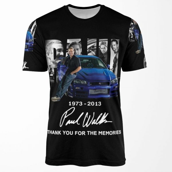 19732013 P%C3%A1%C3%Bal W%C3%A1Lker Thank You For The Memories T All-over-print T-shirt