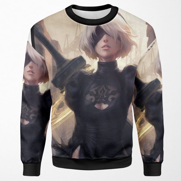 2B Nier Automata All-over-print Unisex Sweatshirt