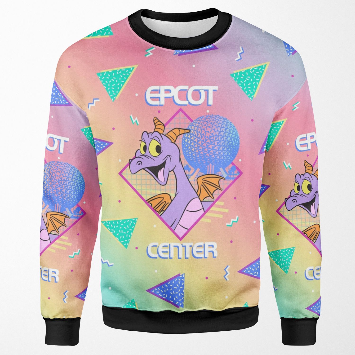 80 S Pastel Figment All-over-print Unisex Sweatshirt