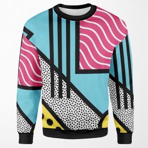 Abstract 80S Memphis Pop Art Style Graphics All-over-print Unisex Sweatshirt