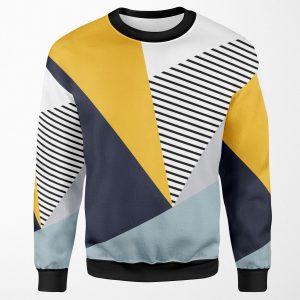 Abstract Geometric Design All-over-print Unisex Sweatshirt