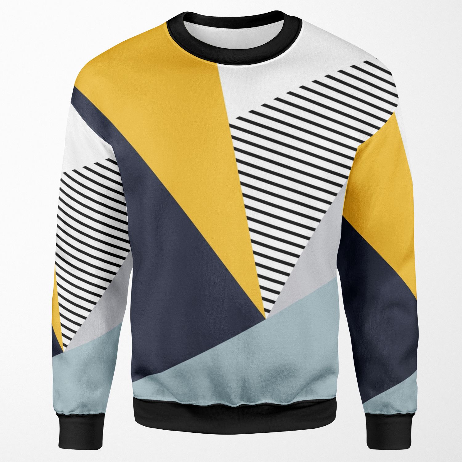 Abstract Geometric Design All-over-print Unisex Sweatshirt