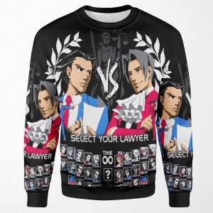 Ace Attorney Battle Game All-over-print Unisex Sweatshirt