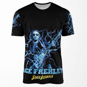 Ace Frehley Space Invader All-over-print T-shirt