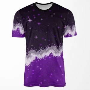 Ace Pride Flag Galaxy All-over-print T-shirt