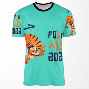 Acm Facct Logo Teal Background All-over-print T-shirt