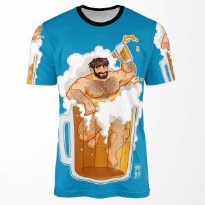 Adam Likes A Big Beer All-over-print T-shirt