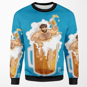 Adam Likes A Big Beer All-over-print Unisex Sweatshirt