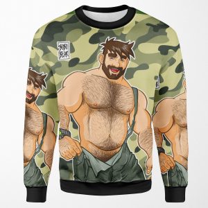 Adam Likes Dungarees Camouflage All-over-print Unisex Sweatshirt