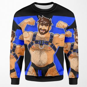 Adam Likes Harness Blue All-over-print Unisex Sweatshirt