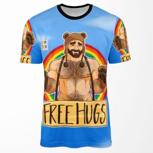 Adam Likes Hugs Gay Pride All-over-print T-shirt