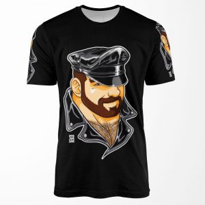 Adam Likes Leather All-over-print T-shirt